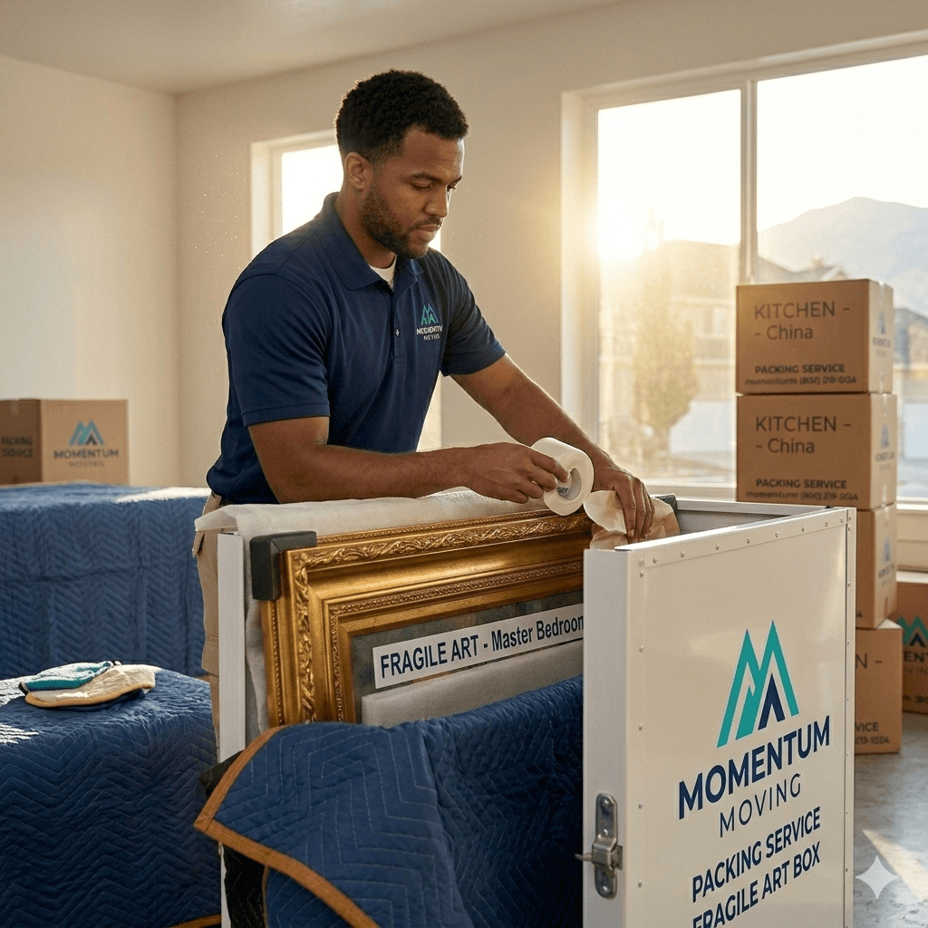 Packing Service - Our professional packers will take your move from stress free to hands free. They will pack your belongings safely and get the job done.